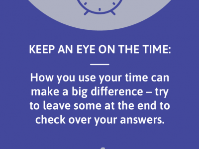 how you use your time can make a big difference - try to leave some at the end to check over your answers
